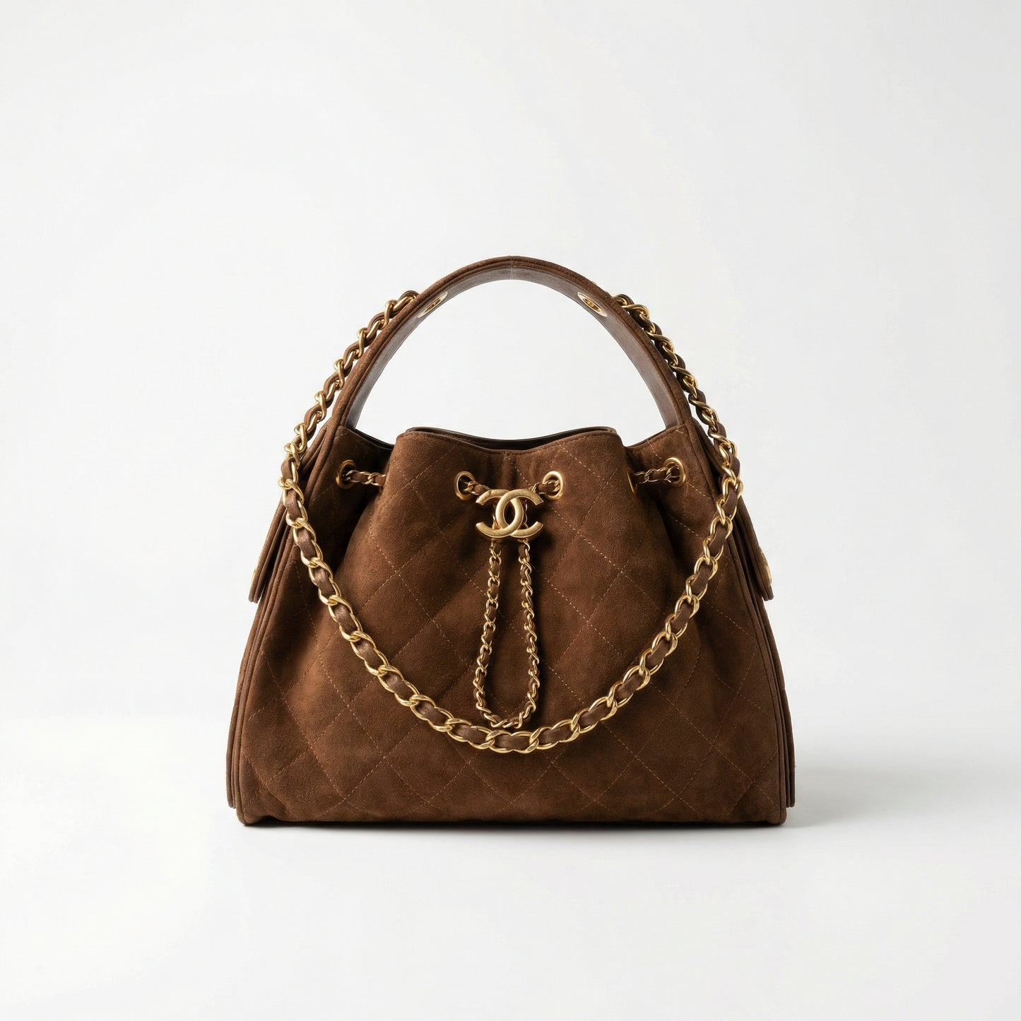 CHANEL - Petit Sac 25 (Veau Velours Marron)