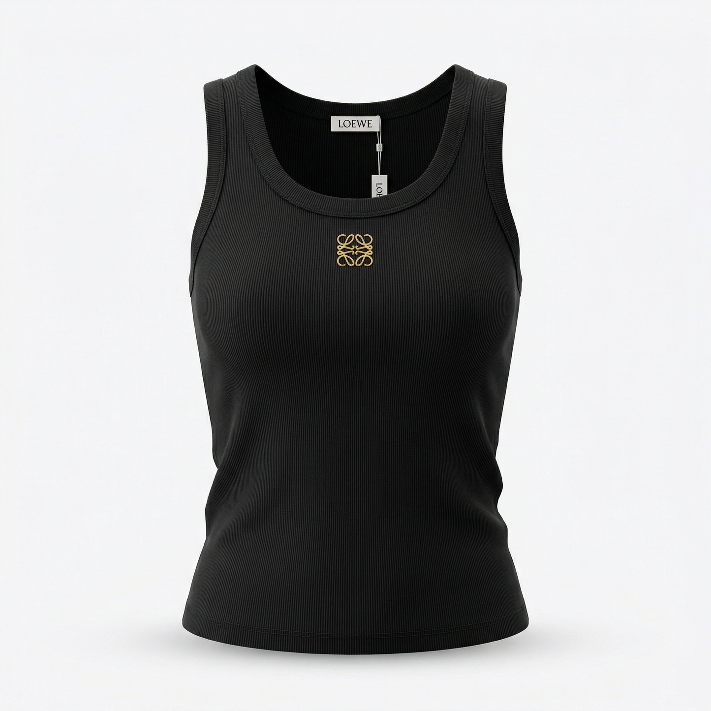 LOEWE - Débardeur Anagram en Coton Côtelé