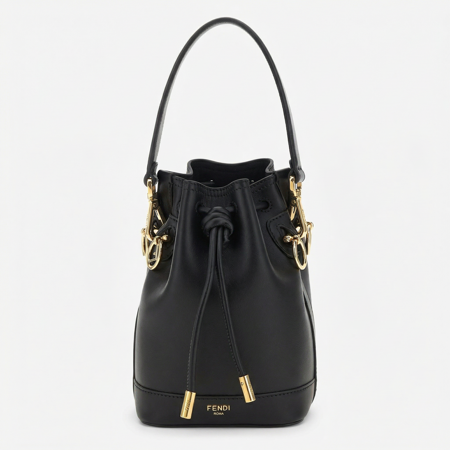 FENDI - Sac Seau Mon Trésor en Cuir Noir