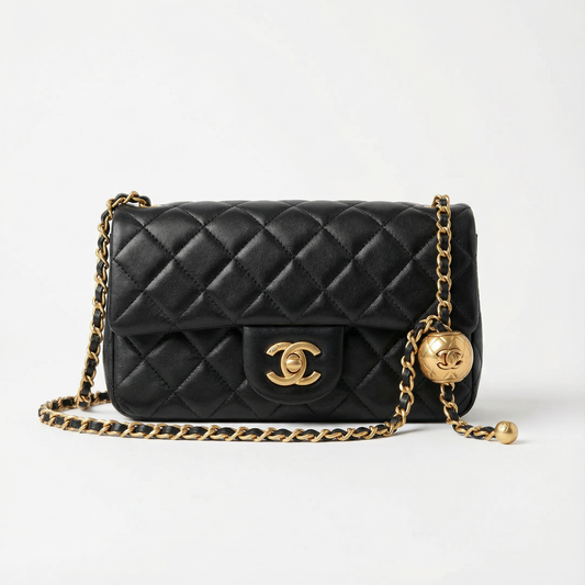 CHANEL - Sac Pearl Crush Mini (Agneau Noir)