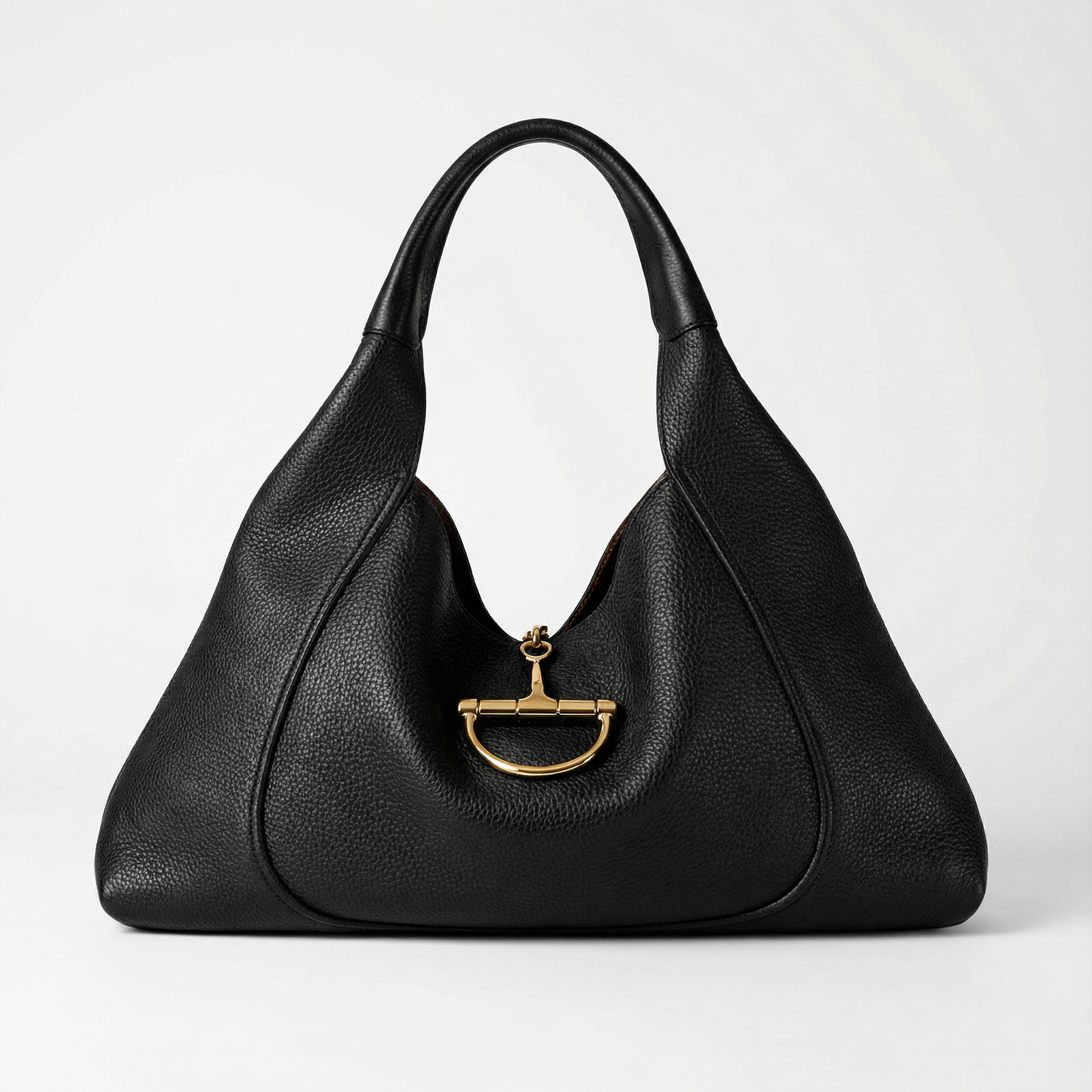 GUCCI - Sac Softbit Maxi (Cuir Grainé Noir)