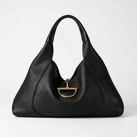 GUCCI - Sac Softbit Maxi (Cuir Grainé Noir)