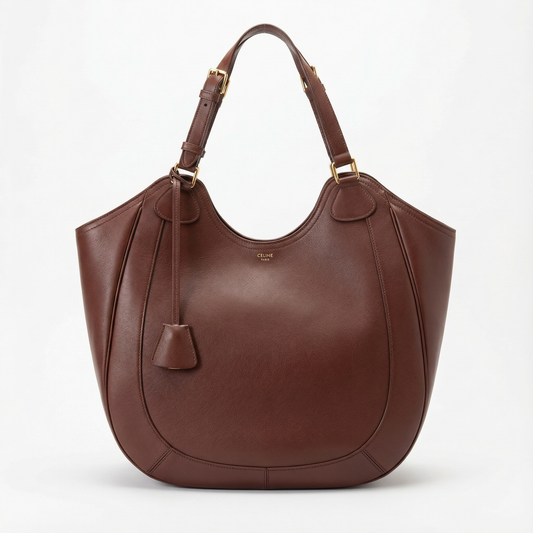 CELINE - Sac Meo (Cuir Grainé Marron)