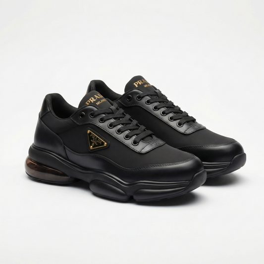 PRADA - Baskets Cloudbust Thunder - Édition Black & Gold